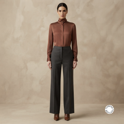 The Gilded Serenade Silk Shirt || Royal Elite